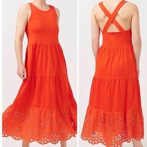 J. Crew Orange-Red dress